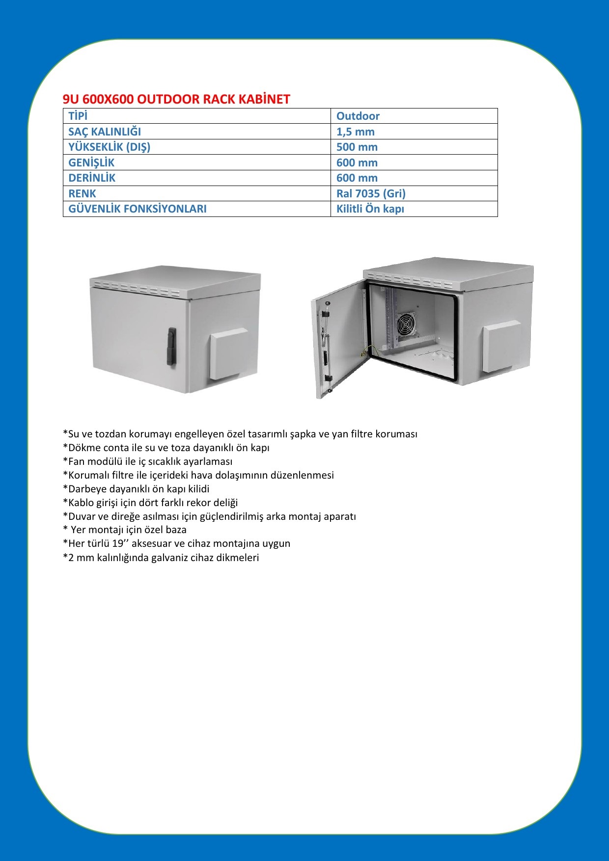 9U 600X600 OUTDOOR DATASHEET-1